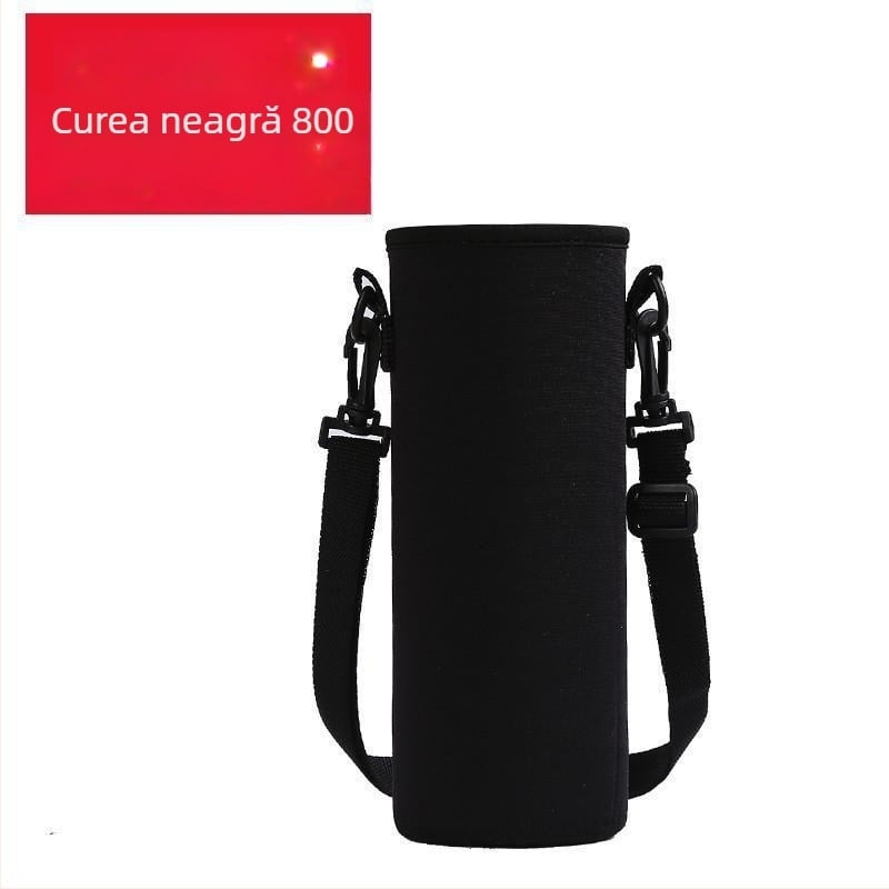 Husă pentru cană cu mâner crossbody, acoperire izolatoare pentru sticlă 400-1500 ml, protecție la arsuri, izolație termică, rezistentă la căderi.