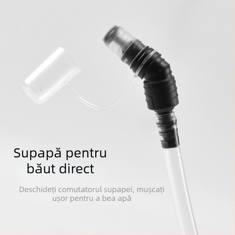 Sac de apă exterior, 2 L – rezervor de apă pliabil, portabil pentru drumeții și ciclism