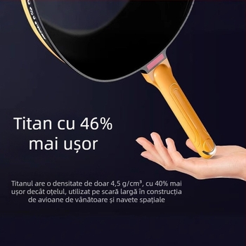 Tigă wok titan cu strat antiaderent, multifuncțional pentru uz casnic, potrivit pentru plite cu inducție și aragaz