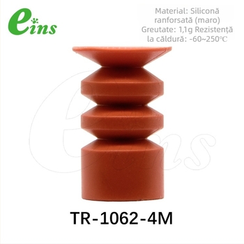 Eins conductă serpentină din silicon, întărită, cu ventuză încorporată