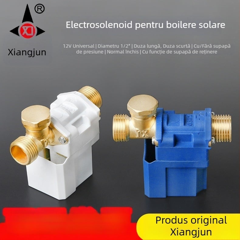 Xiangjun 12V Supapă electromagnetică solară pentru alimentare automată cu apă - accesorii pentru controlerul de încălzire solară