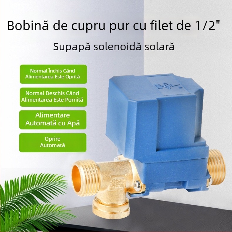 Xiangjun 12V Supapă electromagnetică solară pentru alimentare automată cu apă - accesorii pentru controlerul de încălzire solară