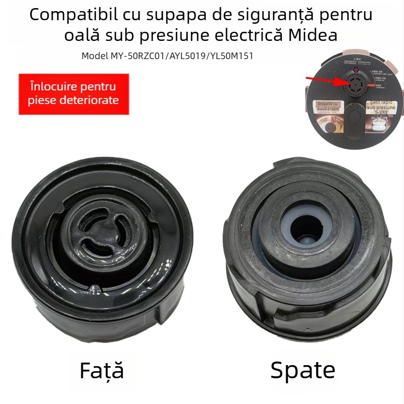 Ventil de limitare a presiunii și ventil de evacuare pentru oala sub presiune electrică Midea – MY-50RZC01, AYL5019/YL50M151