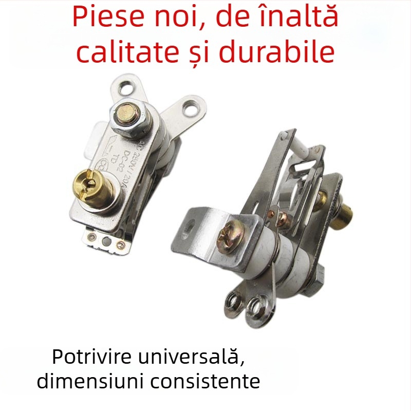 Termostat electric 20A pentru oală electrică, întrerupător de control al temperaturii cu contacte din cupru, limitator de temperatură, accesorii pentru tigaie electrică și oală de orez