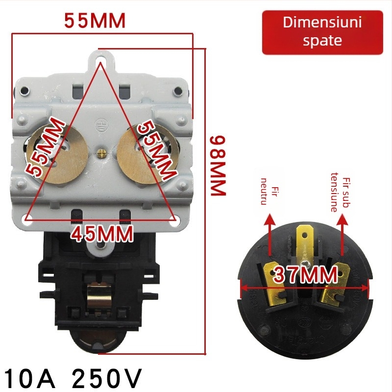Accesorii pentru fierbător electric: bază cu termostat, conector și cuplă impermeabilă KSD686-B1