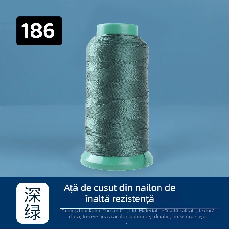 Fir de cusut din nylon, rezistență înaltă, 250D, 44 fire, pentru tapițerie, scaune auto, încălțăminte și genți