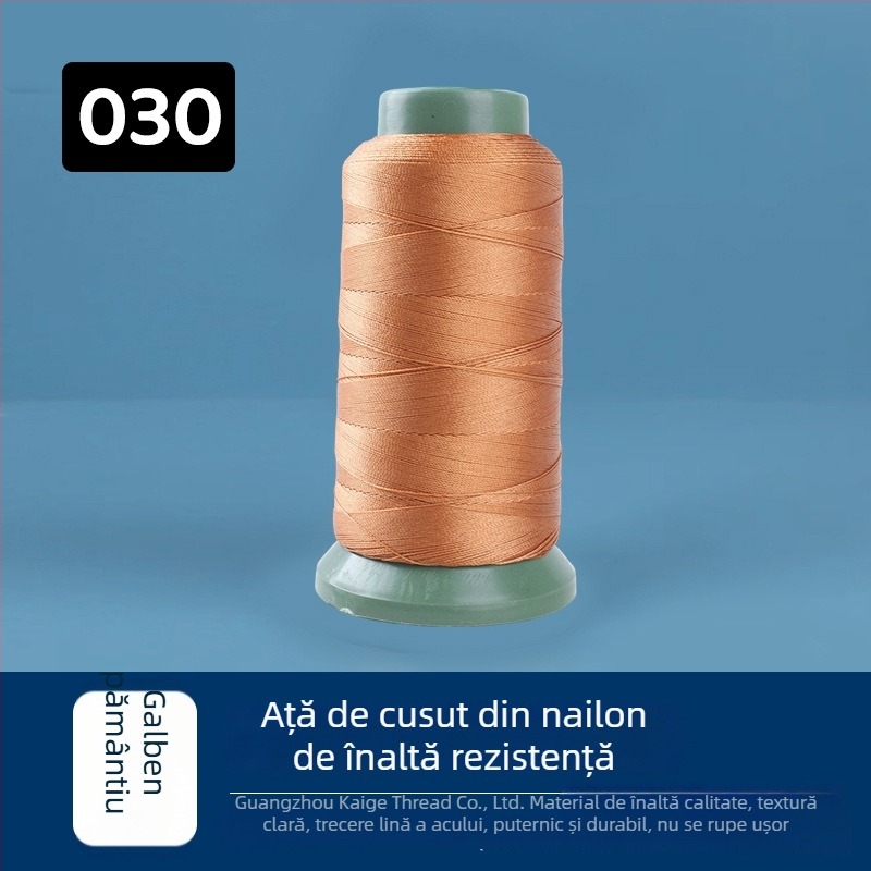 Fir de cusut din nylon, rezistență înaltă, 250D, 44 fire, pentru tapițerie, scaune auto, încălțăminte și genți
