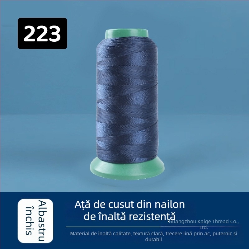 Fir de cusut din nylon, rezistență înaltă, 250D, 44 fire, pentru tapițerie, scaune auto, încălțăminte și genți