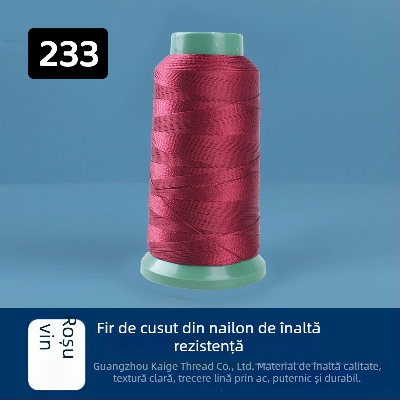 Fir de cusut din nylon, rezistență înaltă, 250D, 44 fire, pentru tapițerie, scaune auto, încălțăminte și genți