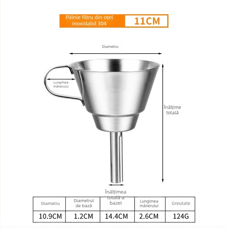 Filtru din oțel inoxidabil 304 pentru lichide, ceai și plante medicinale