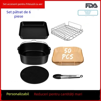 Raft pătrat Pentru friteuza cu aer, compatibil cu Cosori, Philips și alte friteuze