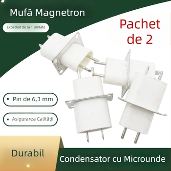 2 bucăți noi conectori magnetron pentru cuptor cu microunde, prize de înaltă tensiune pentru știfturi de filament, accesorii pentru condensator prin miez