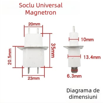 2 bucăți noi conectori magnetron pentru cuptor cu microunde, prize de înaltă tensiune pentru știfturi de filament, accesorii pentru condensator prin miez