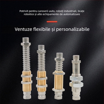 fste Set de cupe de vid și fitinguri rotative pentru componente pneumatice industriale și accesorii pentru brațe robotice