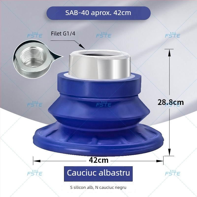 fste Set de cupe de vid și fitinguri rotative pentru componente pneumatice industriale și accesorii pentru brațe robotice