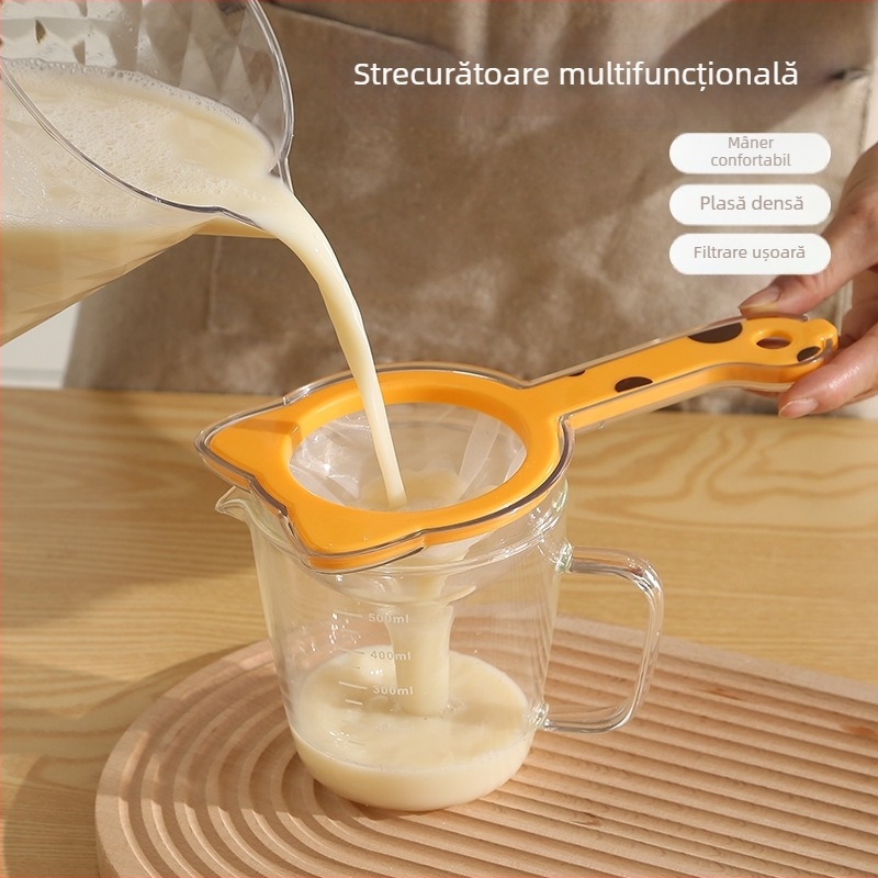 Filtru ultra-fin pentru lapte de soia, pentru blender de uz casnic — sită pentru stoarcerea sucurilor, vin de fructe făcut acasă, vin de orez și spirtoase, pâlnie pentru reziduuri