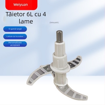 Cuțit universal pentru mașina de tocat carne, 6L, cu 4 lame, compatibil cu dispozitiv de bucătărie, lamă detașabilă