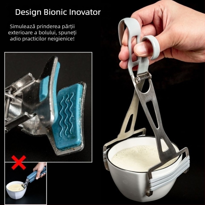 Clip antiderapant pentru farfurii și ridicator pentru farfurii la aburi – gadget de bucătărie