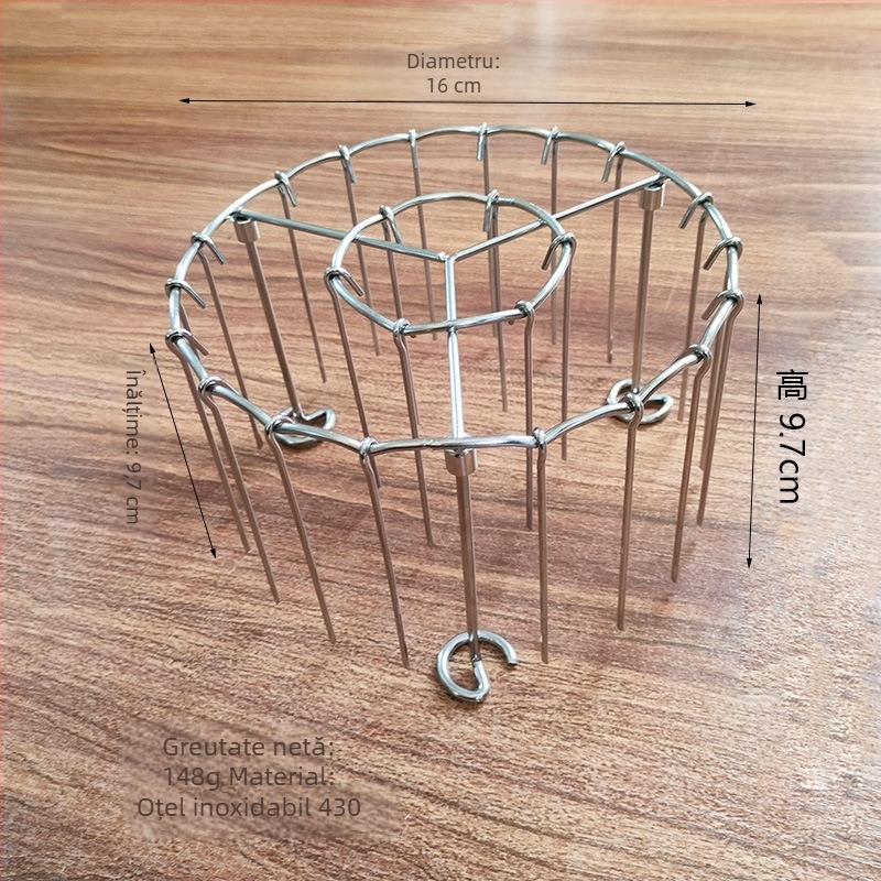 Frigărui verticale din oțel inoxidabil pentru air fryer, grătar și cuptor – accesorii bucătărie