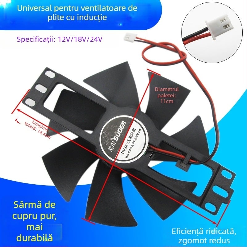 Palete ventilator răcire pentru plită cu inducție 12V/18V/24V