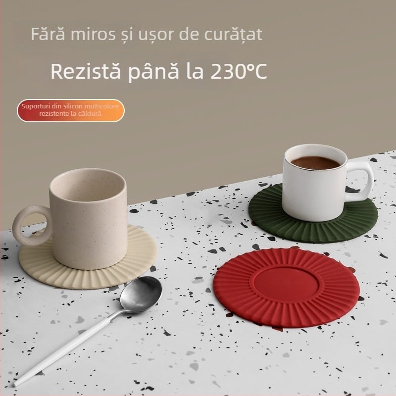 Pad de izolație termică din silicon pentru uz casnic, suport pentru farfurii și oale, tavă groasă pentru boluri, protecție împotriva arsurilor, covoraș rezistent la temperaturi înalte