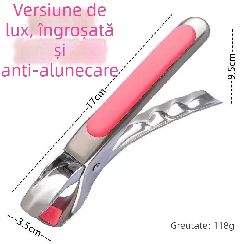 Clip pentru bol din oțel inoxidabil, protecție împotriva arsurilor – ustensilă de bucătărie multifuncțională