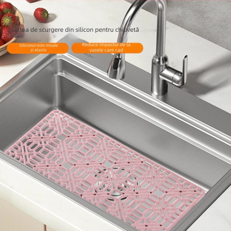 Covoraș pătrat din silicon izolant pentru cuptorul cu microunde, protecție împotriva arsurilor, bucătărie în aer liber, covoraș de drenaj, suport pentru tacâmuri și aburi