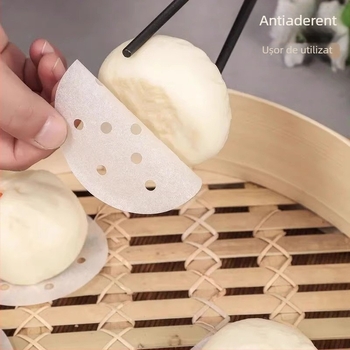 Hârtie pentru aburi, antiaderentă, circulară, de unică folosință, alimentară