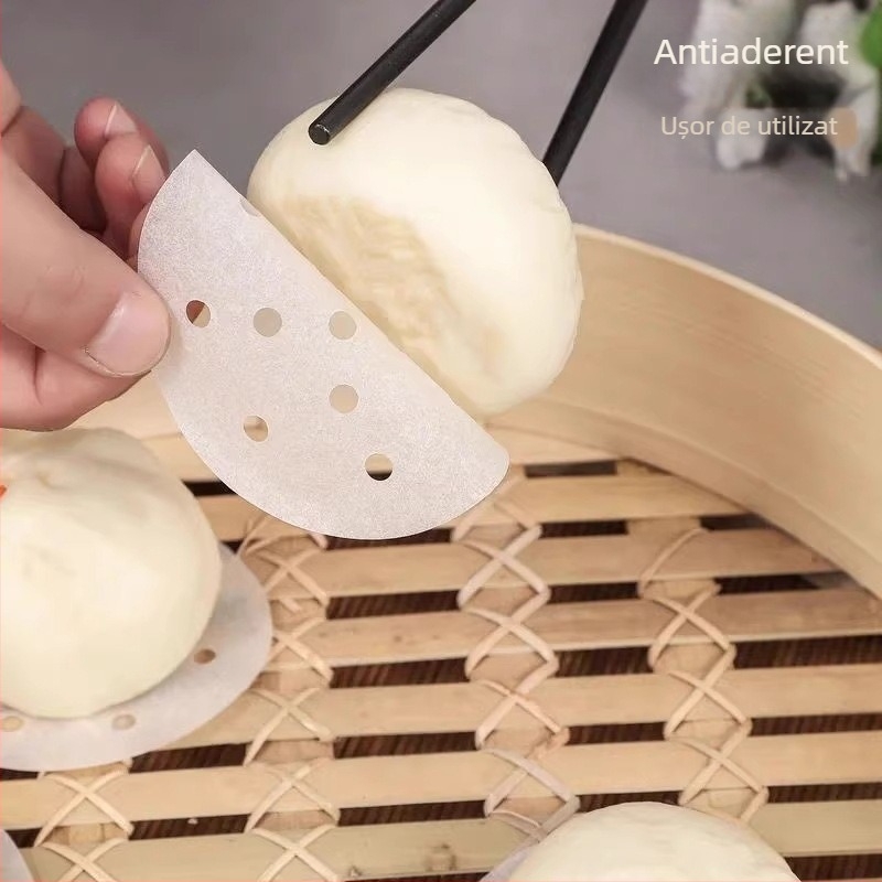 Hârtie pentru aburi, antiaderentă, circulară, de unică folosință, alimentară