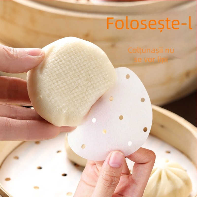 Hârtie pentru aburi, antiaderentă, circulară, de unică folosință, alimentară