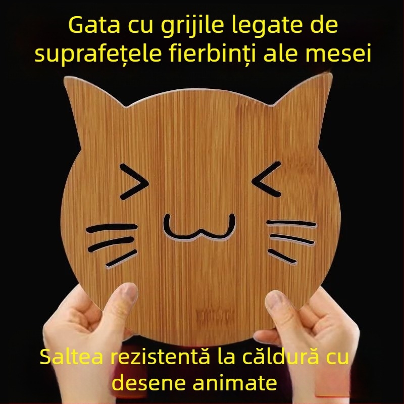 Covoraș izolant termic pentru bucătărie, anti-arzire, suport anti-alunecare pentru farfurii și boluri, rezistent la temperaturi înalte