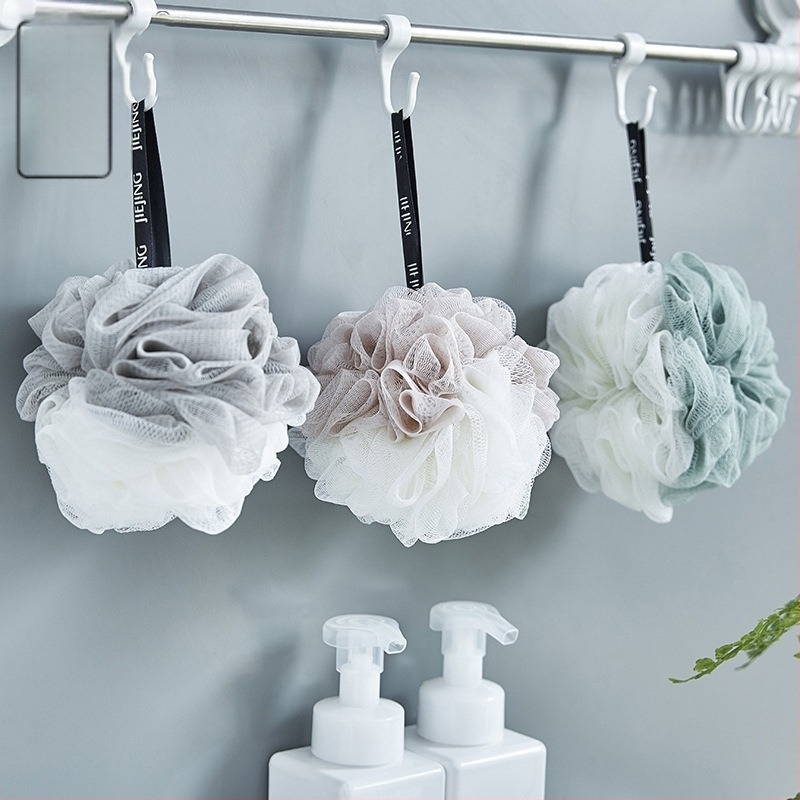 Minge de baie cu două nuanțe, în formă de floare – pentru adulți, stil coreean