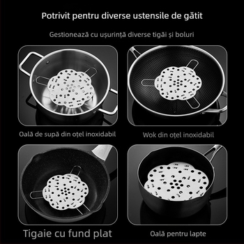 Raft de aburi din oțel inoxidabil 304, pliabil, reglabil și multifuncțional pentru bucătărie