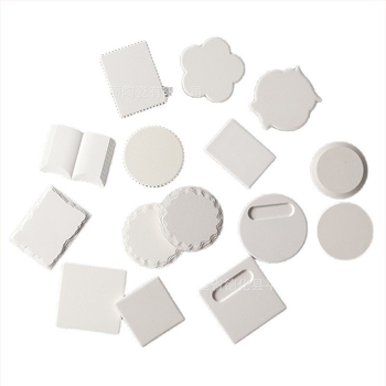 Suport ceramic rotund absorbant pentru ceașcă, placă termoizolantă, suport pentru oală și pandantiv – semifabricat