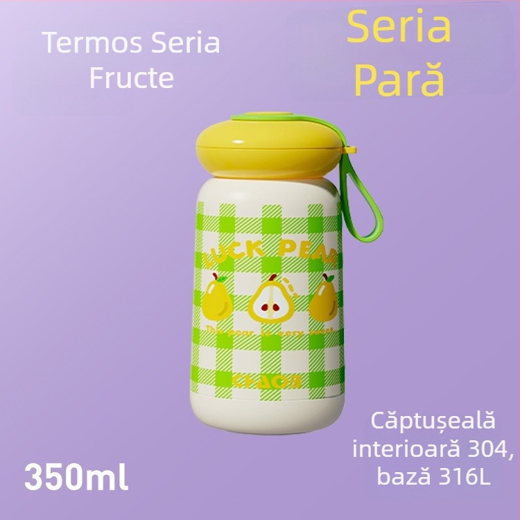 Cană termică izolată, capacitate mică, portabilă, 316 oțel inoxidabil, compactă
