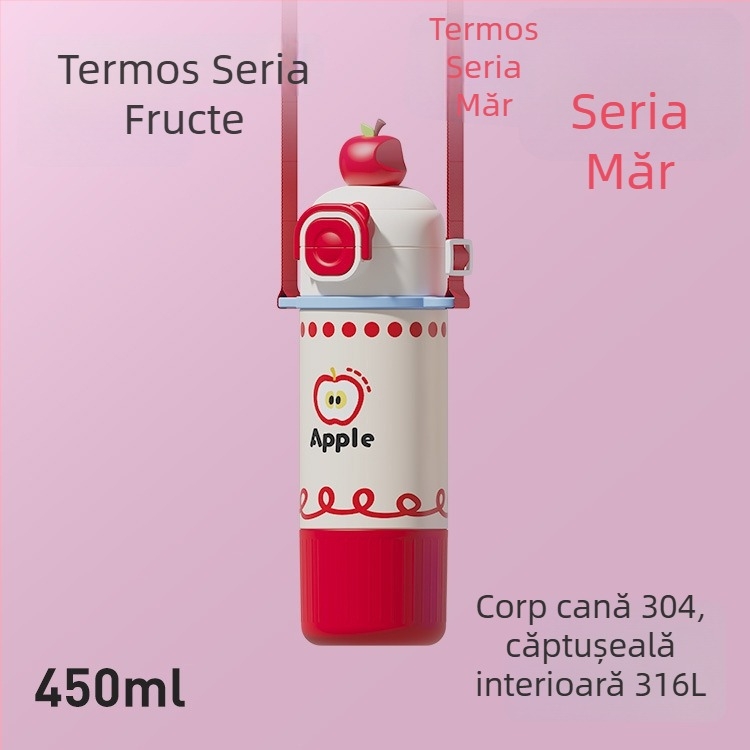 Cană termică izolată, capacitate mică, portabilă, 316 oțel inoxidabil, compactă