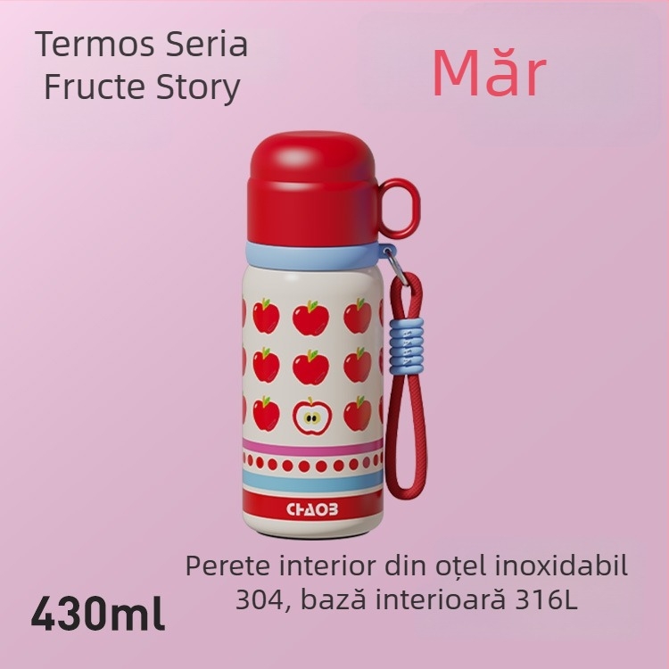 Cană termică izolată, capacitate mică, portabilă, 316 oțel inoxidabil, compactă