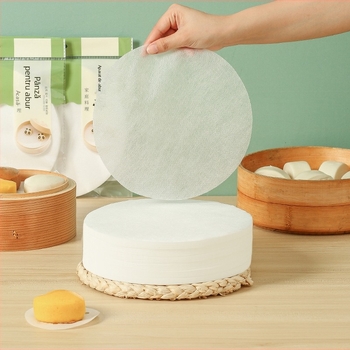 Pânză antiaderentă pentru abur pentru baozi și mantou, tifon din bumbac, hârtie pentru abur, uz casnic