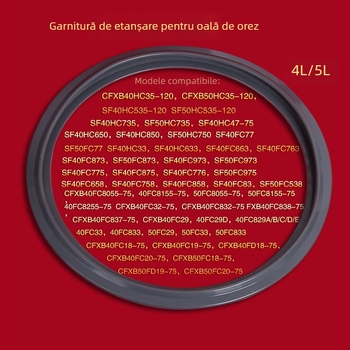Inel de etanșare din silicon pentru oală de orez Supor cu vas sferic, model SFB40FC77/50FC750, capac interior detașabil