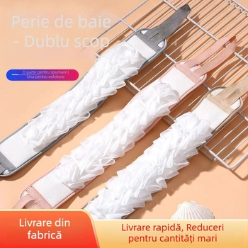 Scruber pentru spate cu bandă lungă pentru baie