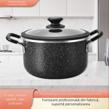 Capac din sticlă temperată pentru oale, capac din oțel inoxidabil pentru supe, transparent, universal pentru uz casnic, îngroșat și rezistent la temperaturi înalte