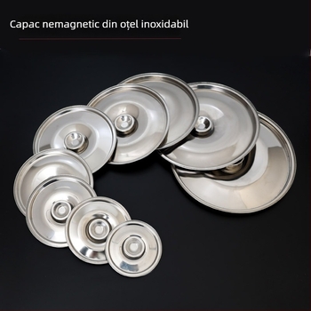 Capac din oțel inoxidabil nemagnetic, cilindric, 10 cm, capac universal multifuncțional