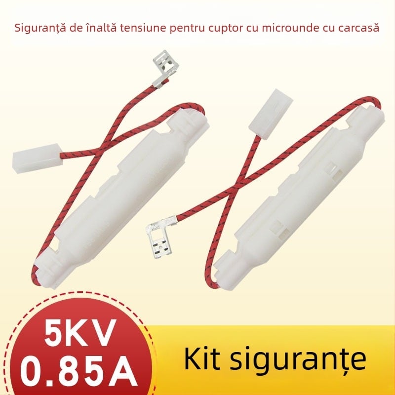Ansamblu de siguranță pentru cuptor cu microunde, cu siguranță cu fir și carcasă, 5 kV, înlocuibil, nou