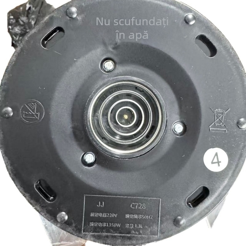 C728 Ceainic electric din oțel inoxidabil, anti-vărsare, detecție a apei, structură cu două straturi, protecție împotriva arsurilor, preparare rapidă a ceaiului