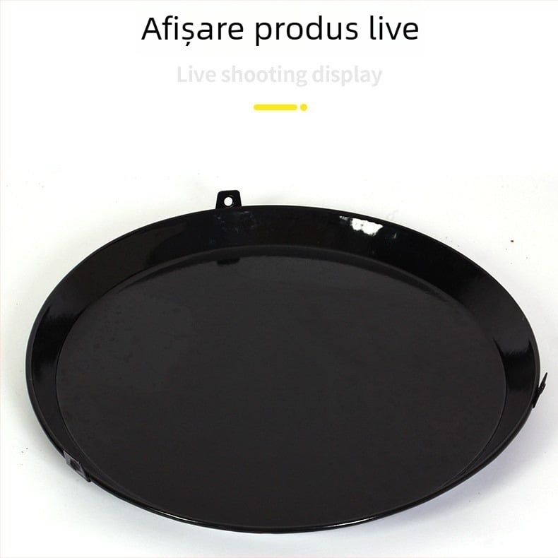 Tavă de copt emailată din fontă, rotundă, pentru prepararea alimentelor și coacere cu unt