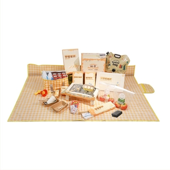 Set grătar de unică folosință, portabil pentru picnic în aer liber, cărbune din lemn de fructe, fără fum, mic