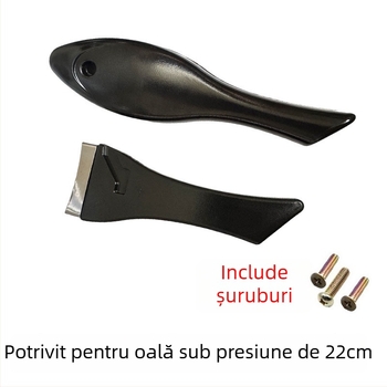 Mâner pentru oală sub presiune din oțel inoxidabil, în formă de pește, 20 cm