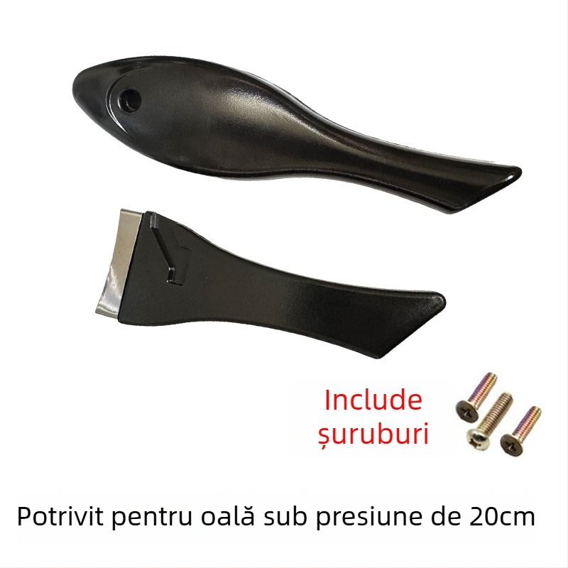 Mâner pentru oală sub presiune din oțel inoxidabil, în formă de pește, 20 cm