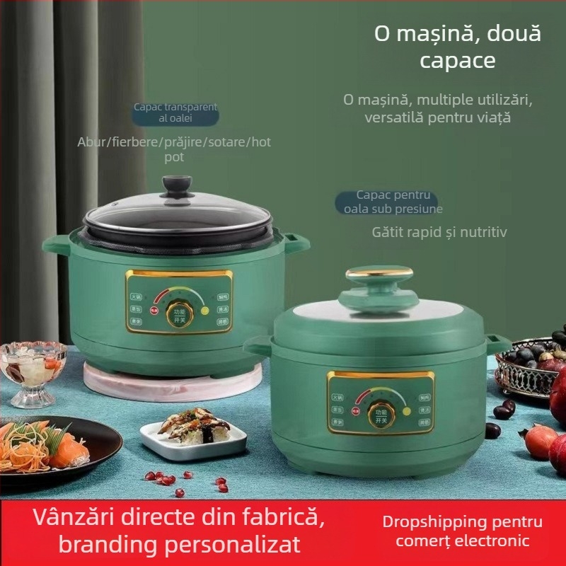 Oală electrică multifuncțională – hot pot și oală sub presiune, 3,5 L, 110 V