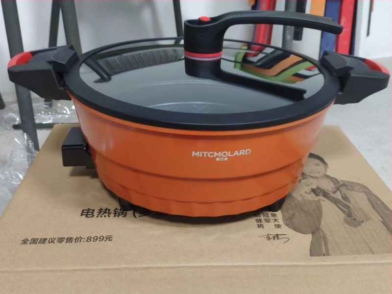 Morland oală electrică multifuncțională, 6L, cu interior antiaderent – aburire, prăjire, fierbere, înăbușire, teppanyaki